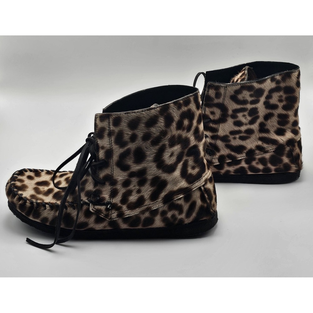 Isabel Marant Wild Arapaho Flavie Calf Hair Boots Size 36 US 5.5-6 Animal Print - Picture 2 of 8
